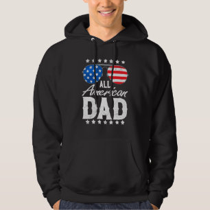 Alle Amerikaanse papa's Mannen dadd 4 juli vaderda Hoodie