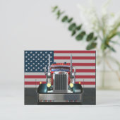 Alle Amerikaanse Peterbilt Briefkaart (Staand voorkant)