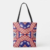 Alle Amerikaanse Star Spangled Canvas tas (Achterkant)