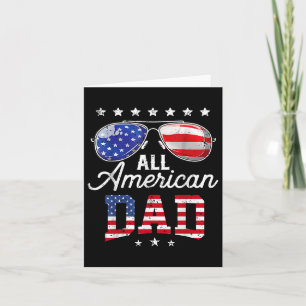 Alle Amerikaanse vader 4 juli Vaderdag Zonnebrille Kaart
