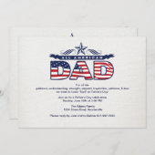 Alle Amerikaanse Vaderdag Uitnodiging (Voorkant / Achterkant)