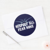 Alle angst respecteren, geen ronde sticker (Envelop)