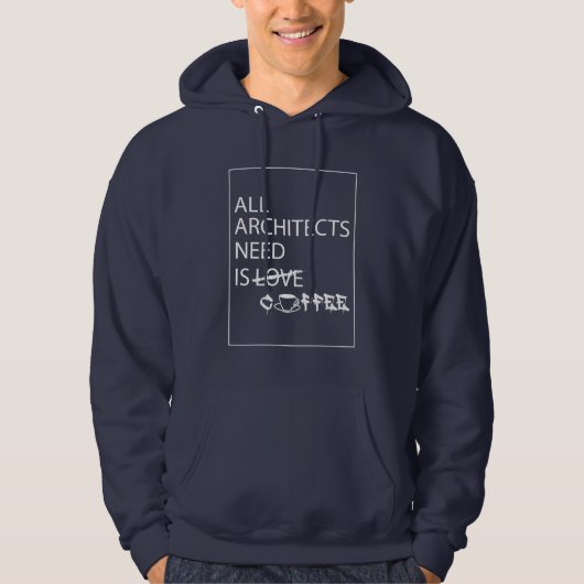 ALLE ARCHITECTS BEHOEFTE HOODIE (Voorkant)
