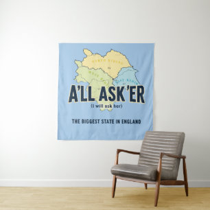 Alle Asker – Yorkshire's Grootste Staat Wandkleed