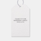 Alle Baby--Labels, Baby showers Labels, Cadeaulabel (Achterkant)