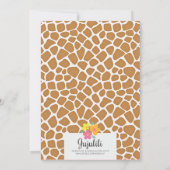 Alle Baby showers van Giraffe Kaart (Achterkant)