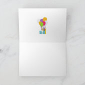 Alle ballonnen Happy Birthday Kaart (Binnen)