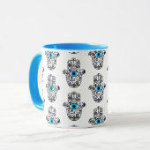 Alle basen van Hamsa Hand Mok (Voorkant links)