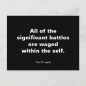 Alle belangrijke gevechten briefkaart (Voorkant)