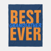 ALLE BESTE Tekst grootvader Word-naam OOIT wijzige Fleece Deken (Voorkant)
