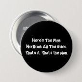 Alle Bier grappig groot, 3-inch Button (Voorkant /achterkant)
