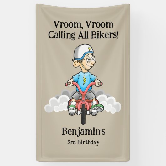 Alle bikers bellen spandoek (Verticaal)