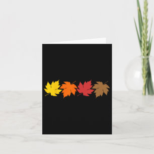 Alle bladeren en de herfst van oktober kaart