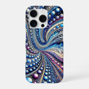 Alle Blauwe En Paarse Stippen iPhone 16 Pro Hoesje