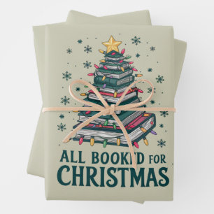 Alle boeken gereserveerd voor kerstcadeau voor bib inpakpapier vel