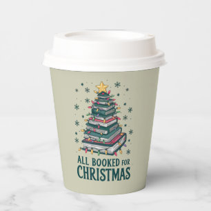 Alle boeken gereserveerd voor kerstcadeau voor bib papieren bekers