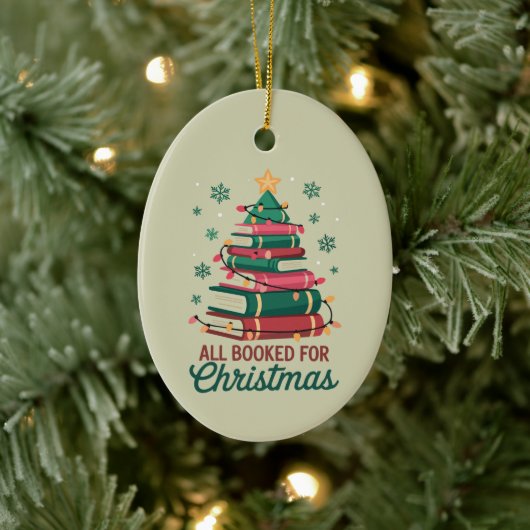 Alle boeken voor de kerstbibliothecaris Book Lover Keramisch Ornament (Boom)