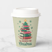 Alle boeken voor de kerstbibliothecaris Book Lover Papieren Bekers (Voorkant)