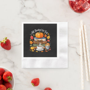 Alle boeken voor herfst Boeken Coffee Cozy Herfst Servet