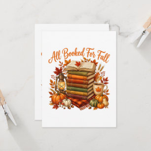 Alle boeken voor herfstboeken Coffee Cozy Autumn Kaart