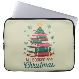 Alle boeken voor kerst Bibliothecaris Boekliefhebb Laptop Sleeve