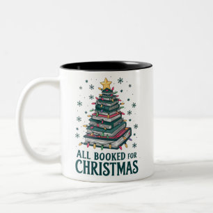 Alle boeken voor kerstcadeau voor bibliothecaris l tweekleurige koffiemok