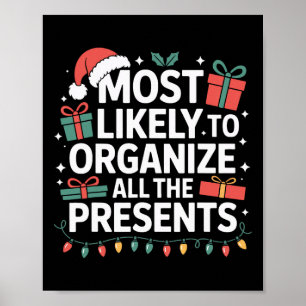 Alle Cadeaus-organisator waarschijnlijk kerst Poster