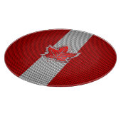 Alle Canadese rode maple Leaf op koolstofvezel afd Snijplank (Hoek)