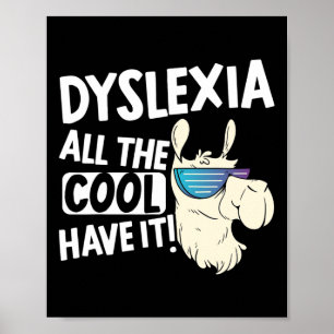 Alle coole Kinderen hebben het Dyslexia Awareness Poster