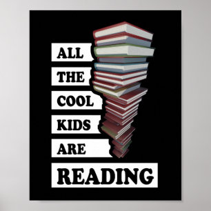 Alle coole kinderen lezen - voor boekliefhebbers poster