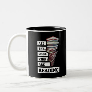 Alle coole kinderen lezen - voor boekliefhebbers tweekleurige koffiemok