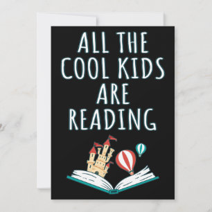 Alle coole Kinderen zijn Reading II Invitation Kaart