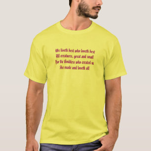 Alle creaties geweldig en klein t-shirt