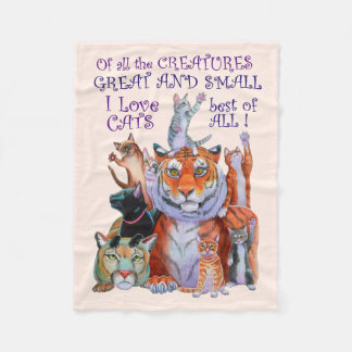Alle creaties zijn geweldig en klein. Fleece Blank Deken
