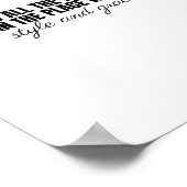 alle dames in de zaal met stijl en genade poster (Hoek)