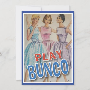 Alle dames spelen Bunco Kaart