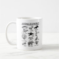 Alle Dieren van de Wereld Vintage Grappige Dieren