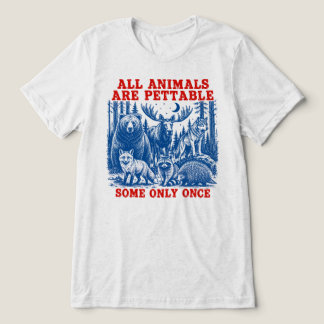 Alle Dieren Zijn Aaiïbaar Sommige Maar Eén Keer Tri-Blend Shirt