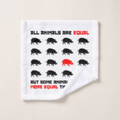 Alle dieren zijn gelijk aan 2 bad handdoek (Wasdoekje)