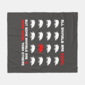 Alle dieren zijn gelijk aan 2 fleece deken (Voorkant (Horizontaal))