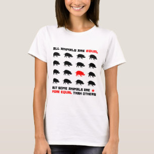 Alle dieren zijn gelijk aan 2 t-shirt
