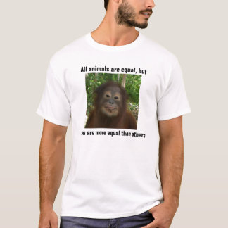 Alle dieren zijn gelijk, maar sommige zijn gelijke t-shirt