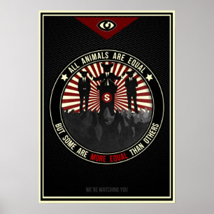 Alle dieren zijn gelijk poster