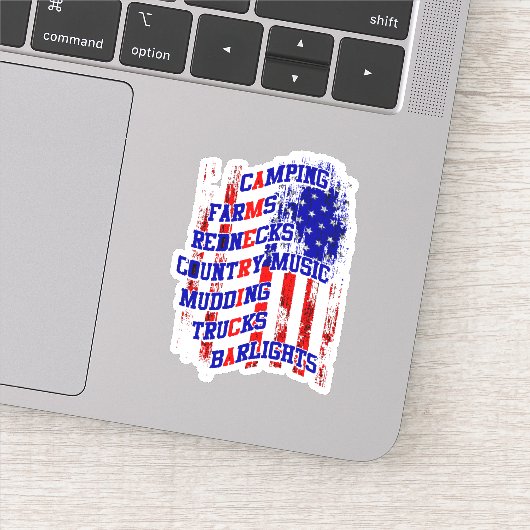 Alle dingen Amerika Sticker (Detail)