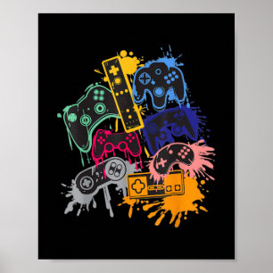 Alle Dingen controleren Video Game Controller Poster
