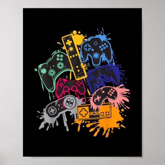 Alle Dingen controleren Video Game Controller Poster (Voorkant)