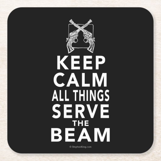 Alle dingen dienen het Beam Vierkante Kartonnen Onderzetter (Voorkant)