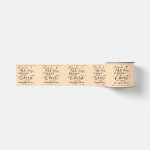 Alle dingen door Christus - Filippenzen 4:13 Grosgrain Lint