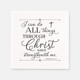 Alle dingen door Christus - Filippenzen 4:13 Servetten