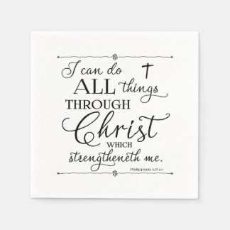 Alle dingen door Christus - Filippijnen 4:13 Servetten